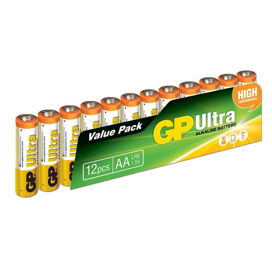 GP Ultra AA 1.5V Alkalin 12'li Paket Pil