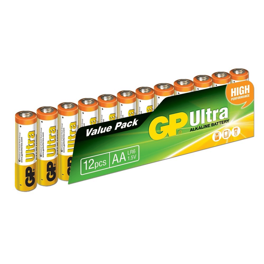 GP Ultra AA 1.5V Alkalin 12'li Paket Pil
