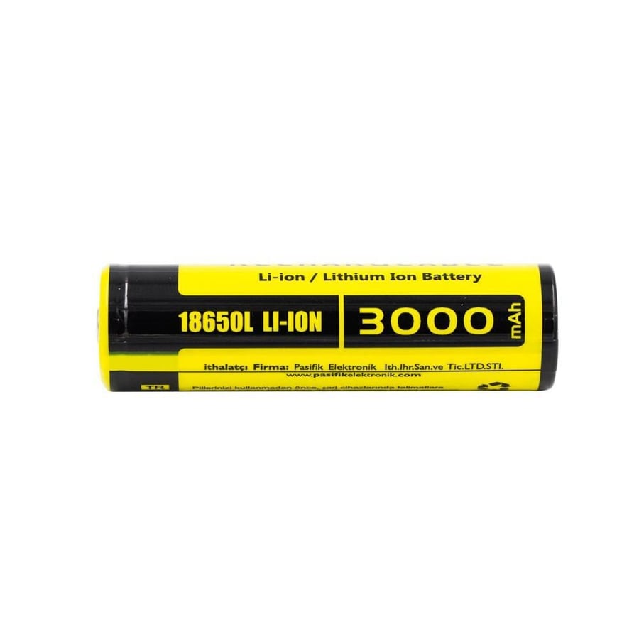 Henza 18650L 3.7V 3000mAh Şarj Edilebilir  Li-ion Pil - Başlı
