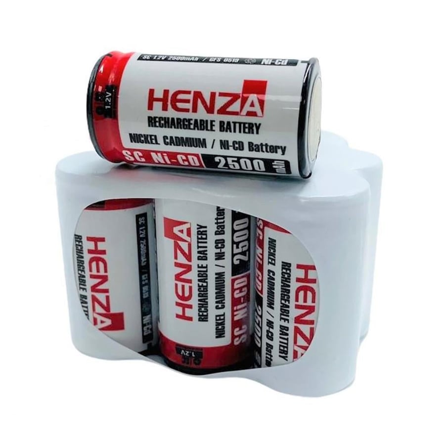 Henza Arzum Eterno Uyumlu 9.6V 2.5Ah BMS Devresiz Ni-CD Süpürge Bataryası 