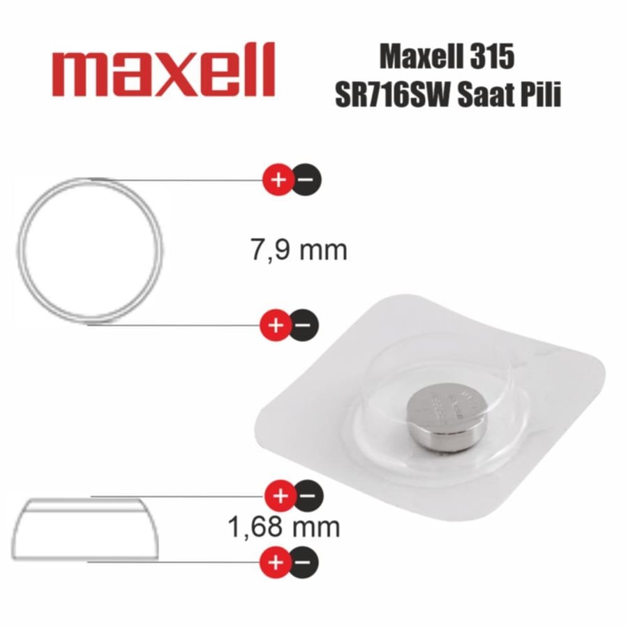 Maxell 315 SR716W Saat Pili
