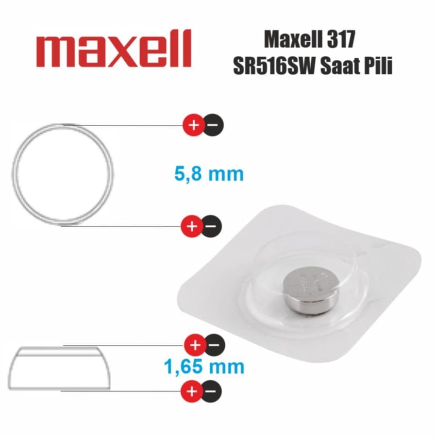 Maxell 317 SR516SW Saat Pili