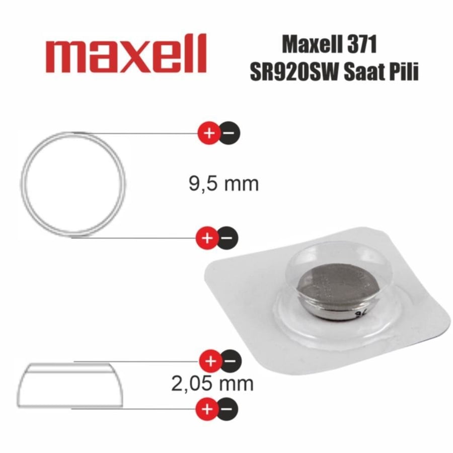 Maxell 371 SR920W Saat Pili