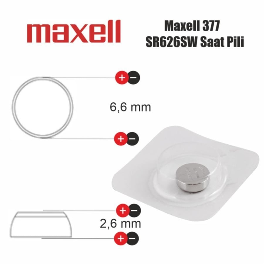 Maxell 377 SR626SW Saat Pili