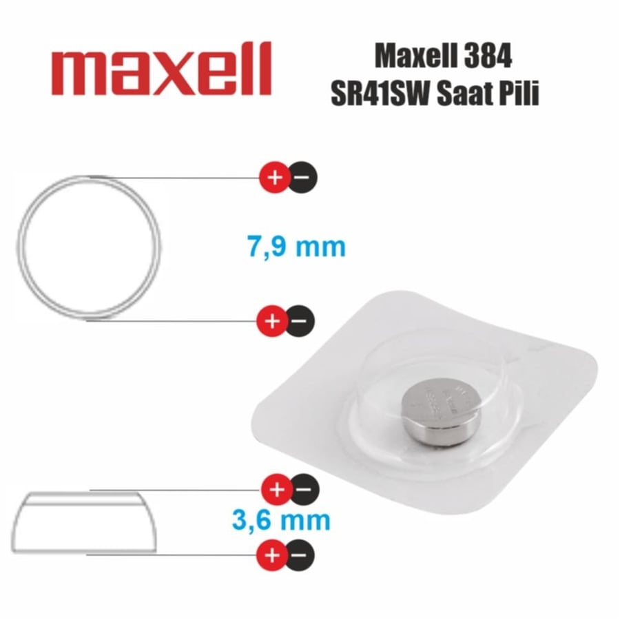 Maxell 384 SR41SW Saat Pili