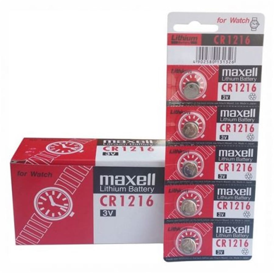 Maxell CR1216 3V Lityum Pil 5´li Paket