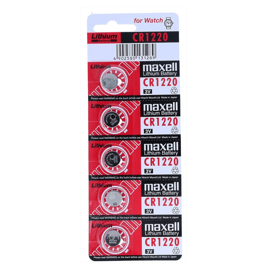 Maxell CR1220 3V Lithium 5'li Paket Pil