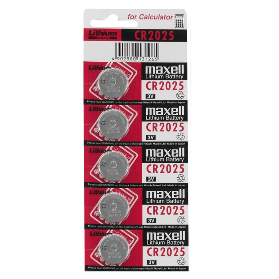 Maxell CR2025 3V Lithium 5'li Paket Pil