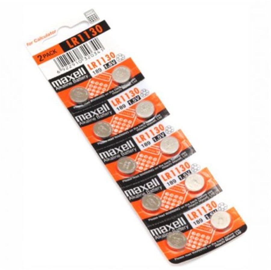 Maxell LR1130 1.5V Alkalin Buton Pil 10 lu Paket