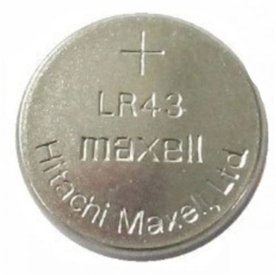 Maxell LR43 1.5V Alkalin Buton Pil 10 lu Paket