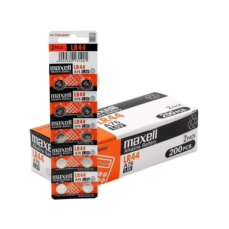 Maxell LR44 1.5V Alkalin Buton Pil 10 lu Paket