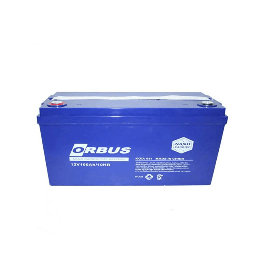 Orbus 12V 100Ah Bakımsız Jel Akü