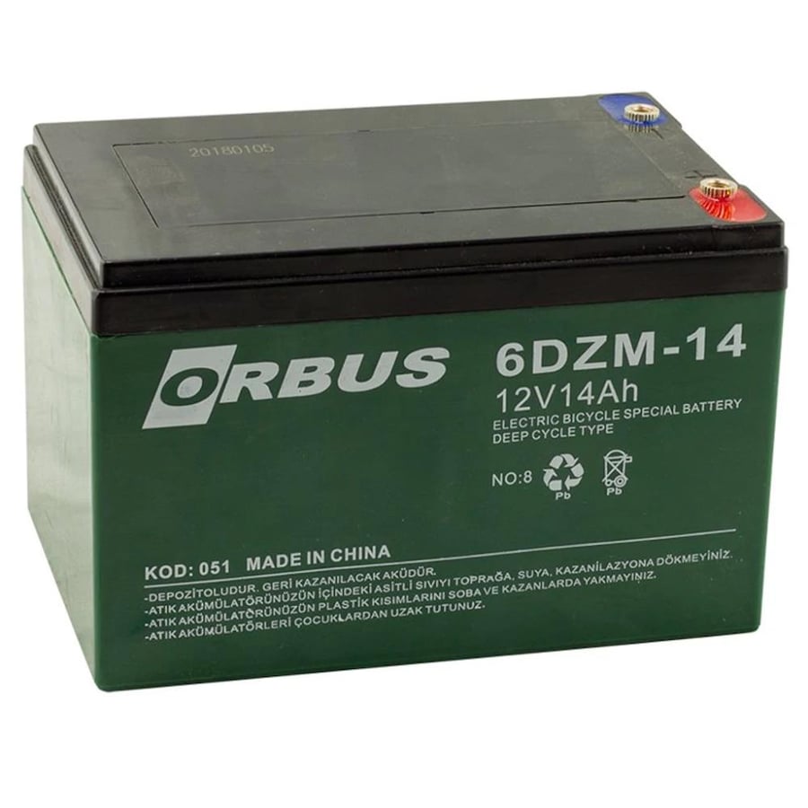Orbus 12V 14Ah Bakımsız Jel Akü