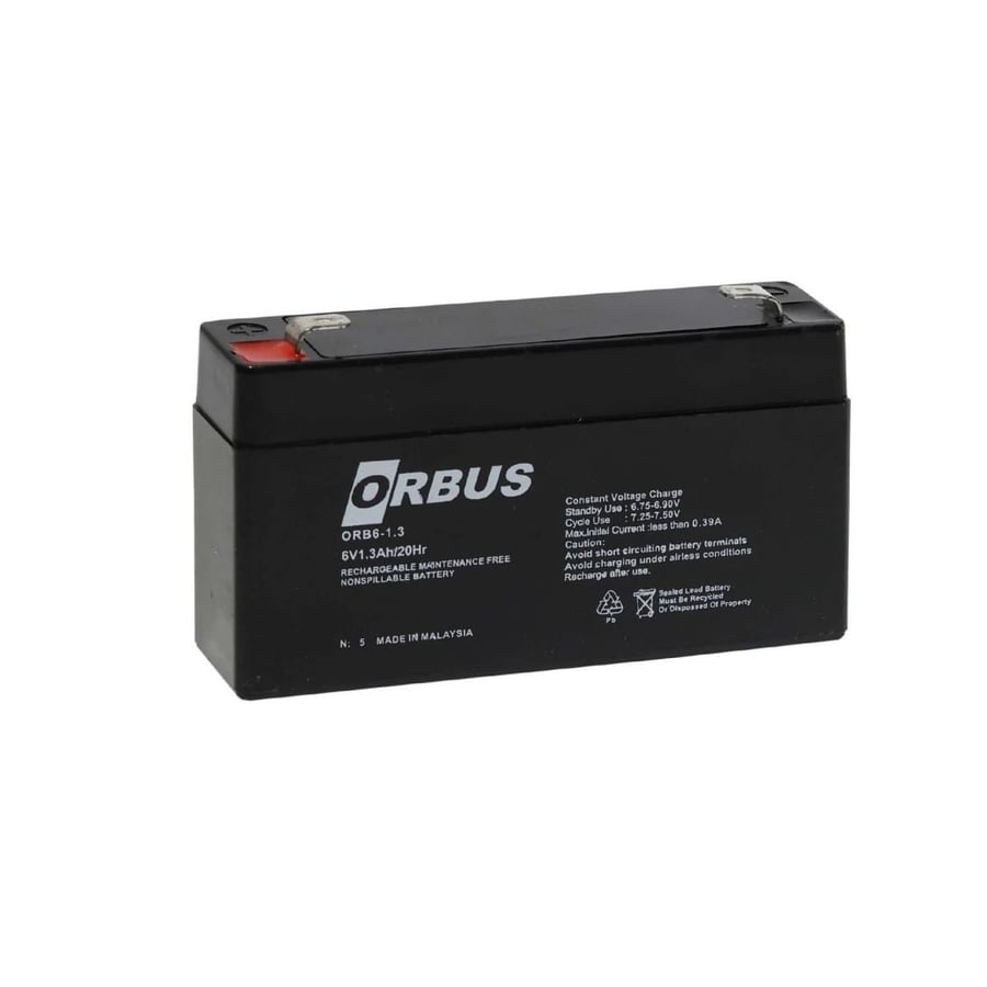 Orbus 6V 1Ah Bakımsız Kuru Akü