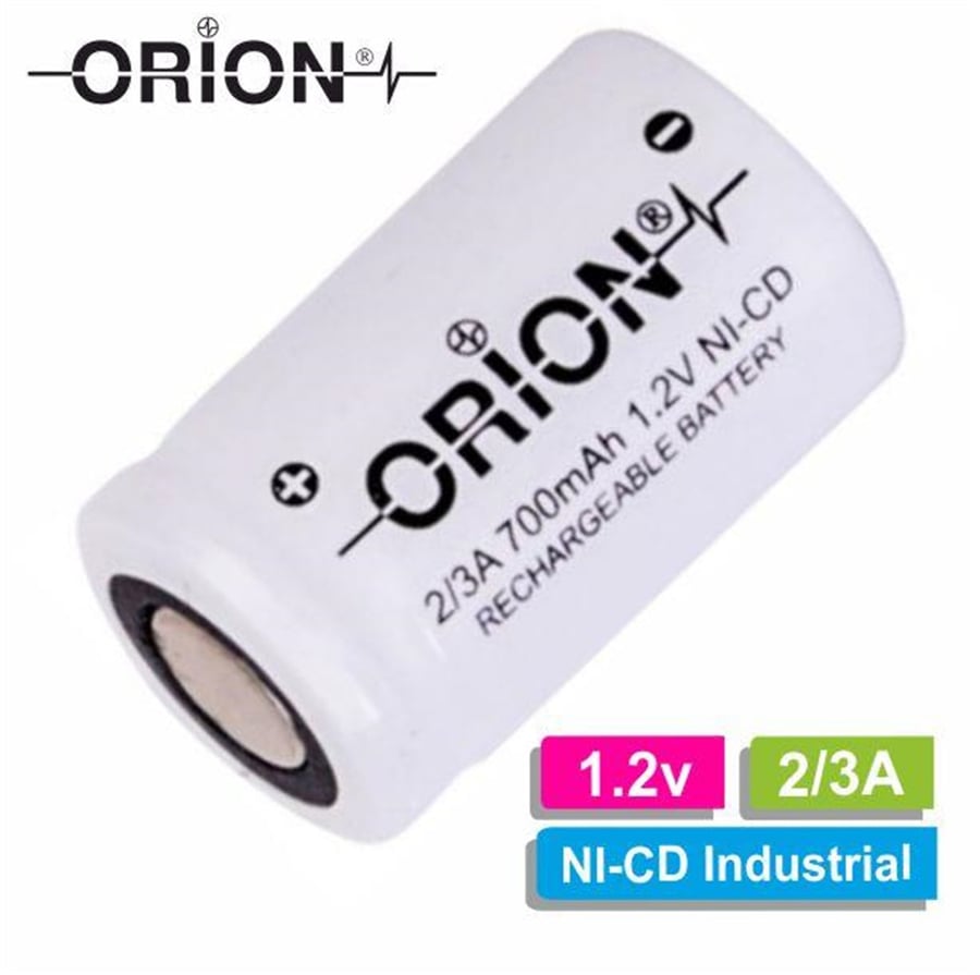 Orion 1.2V Ni-Cd 2/3A 700mAh Şarj Edilebilir Pil