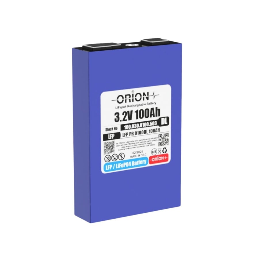 Orion 100DL 3.2V 100Ah 3C LiFePO4 Prizmatik Pil 