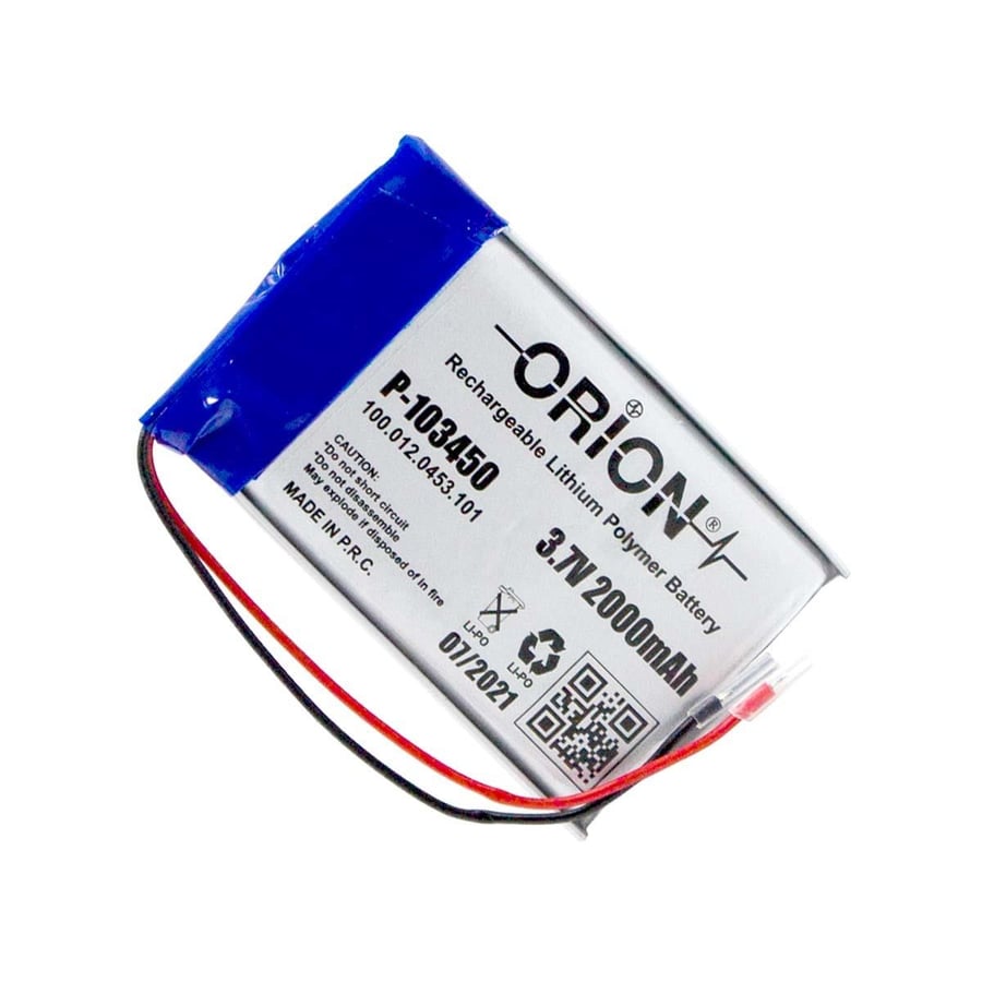 Orion 103450 3.7V 2000mAh Lithium Polymer Pil 