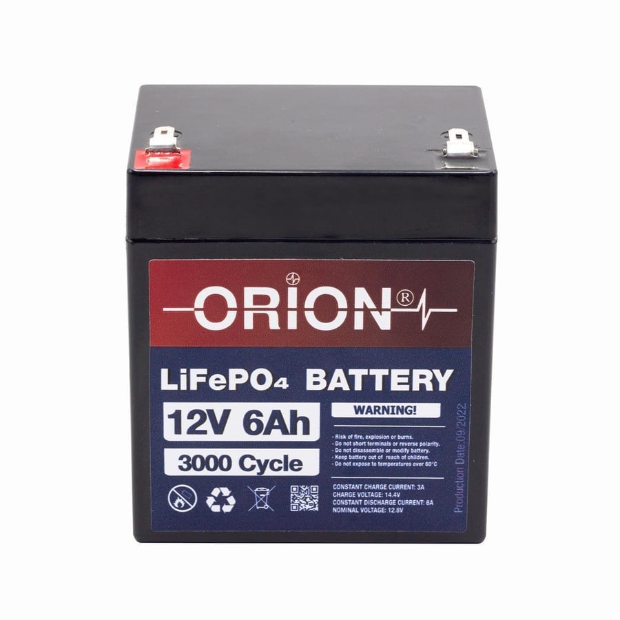 Orion 12V 6Ah BMS Devreli LiFePO4 Akü 