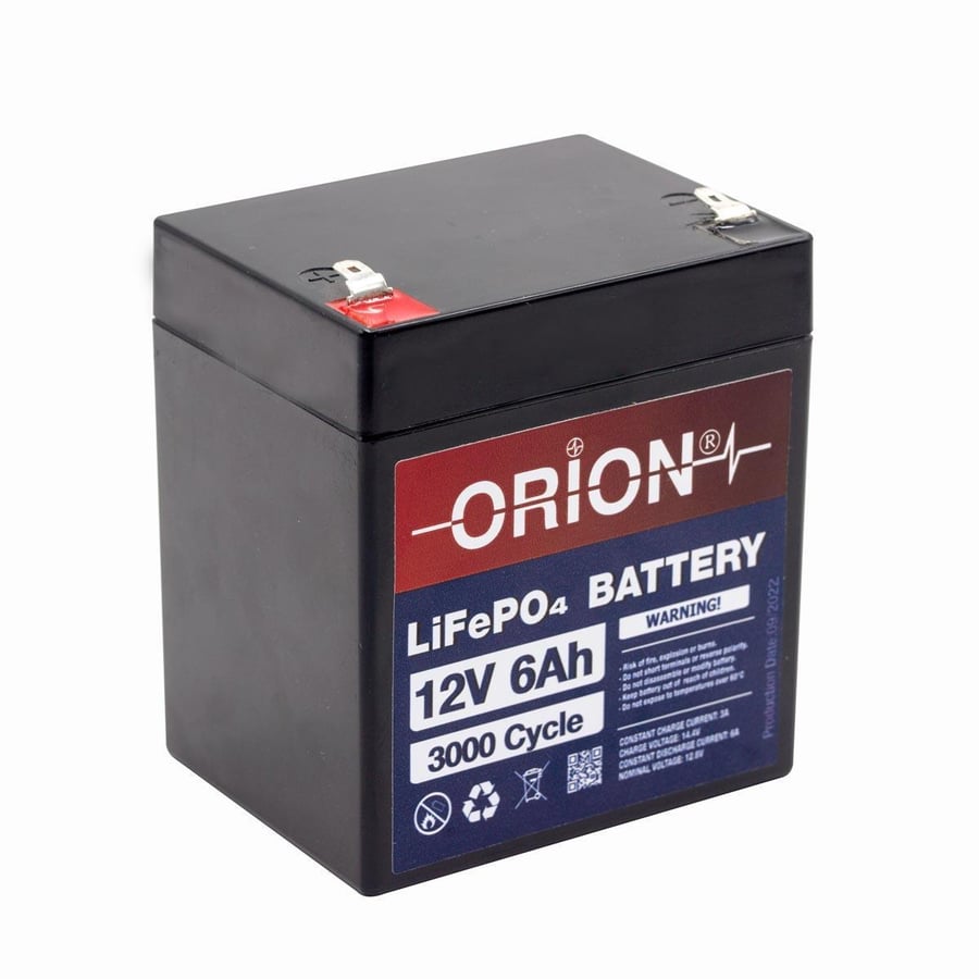 Orion 12V 6Ah BMS Devreli LiFePO4 Akü 