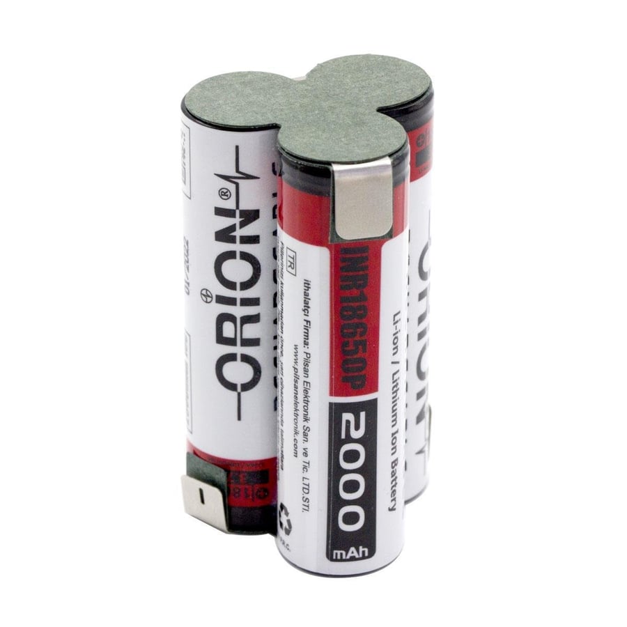 Orion 18650 11.1V 2000 mAh Bms Devresiz Li-ion Matkap Bataryası 