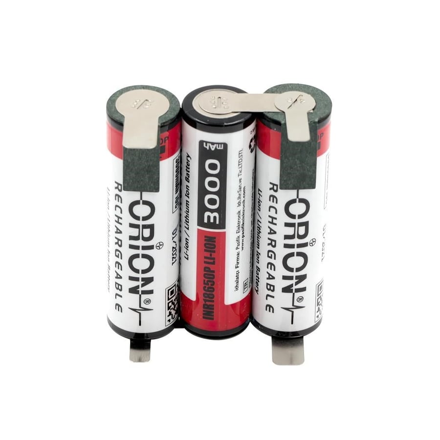 Orion 18650 11.1V 3Ah 3S Bms Devresiz Li-ion Matkap Bataryası 