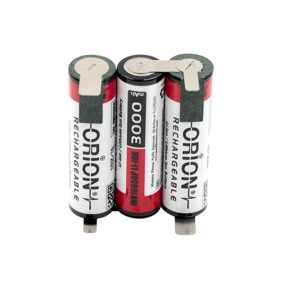 Orion 18650 11.1V 3Ah 3S Bms Devresiz Li-ion Matkap Bataryası 