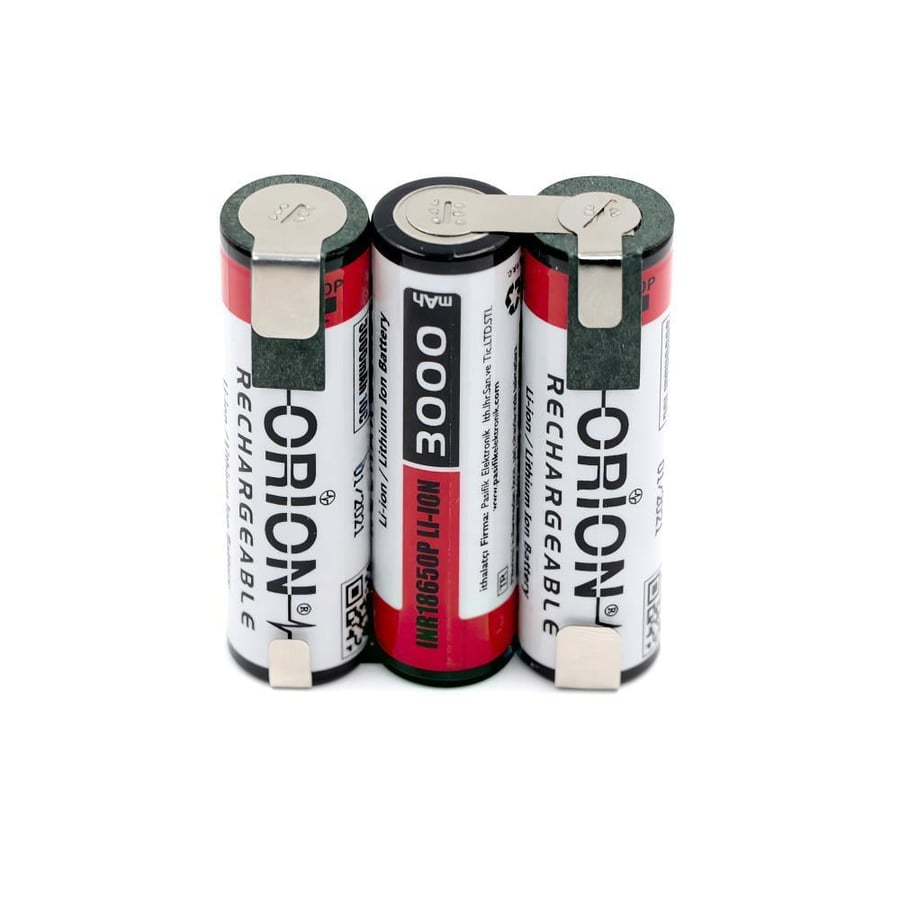 Orion 18650 11.1V 3Ah 3S Bms Devresiz Li-ion Matkap Bataryası 