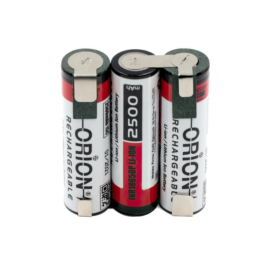 Orion 18650 11.1V 2.5Ah 3S Bms Devresiz Li-ion Matkap Bataryası 