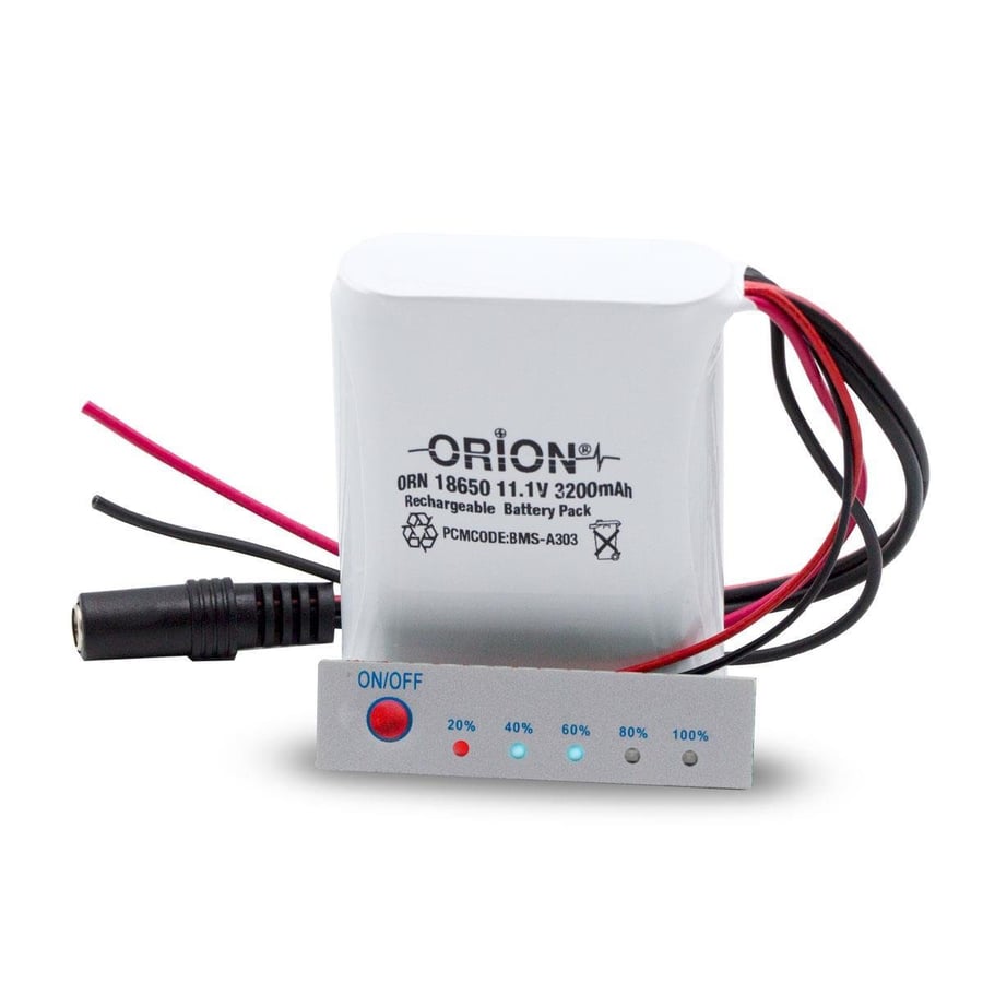 Orion 18650 11.1V 3.2Ah Bms Devreli Li-ion Batarya - Şarj Konnektörlü