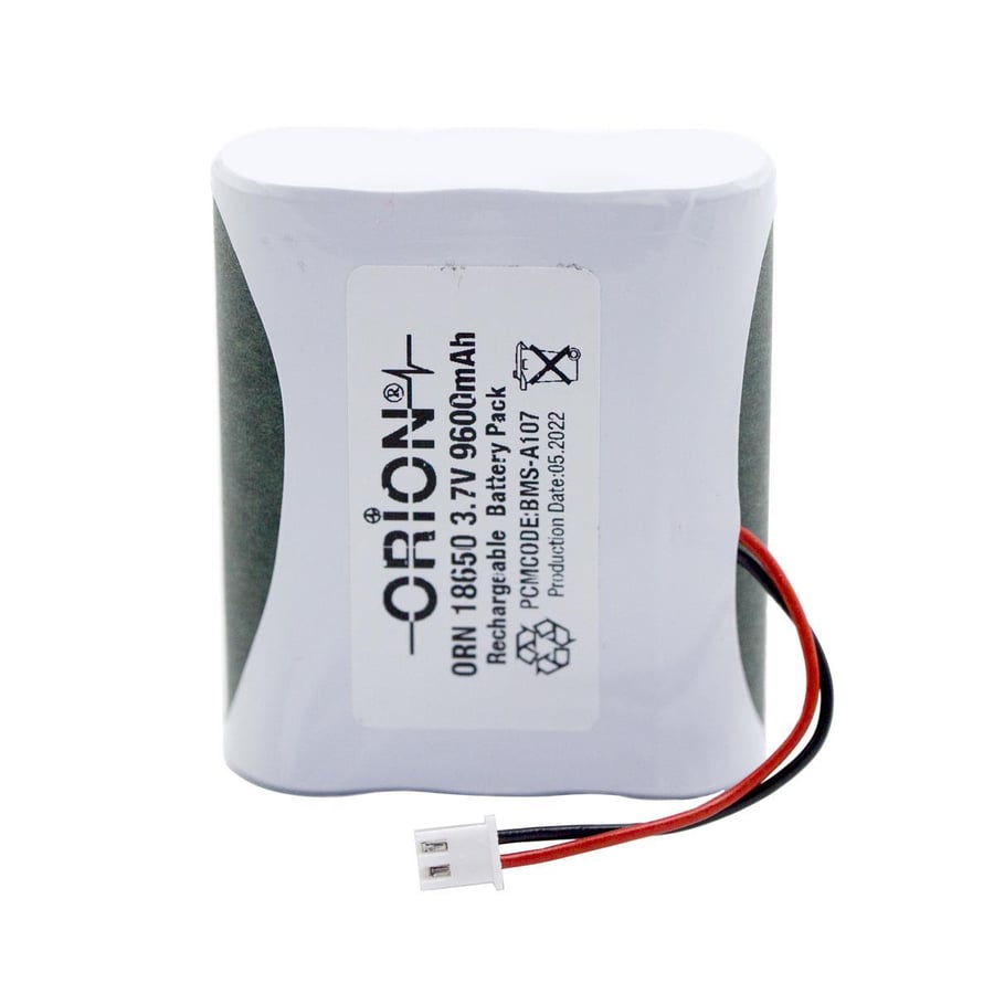 Orion 18650 3.7V 9.6Ah Bms Devreli Li-ion Batarya - 2Pin Soketli