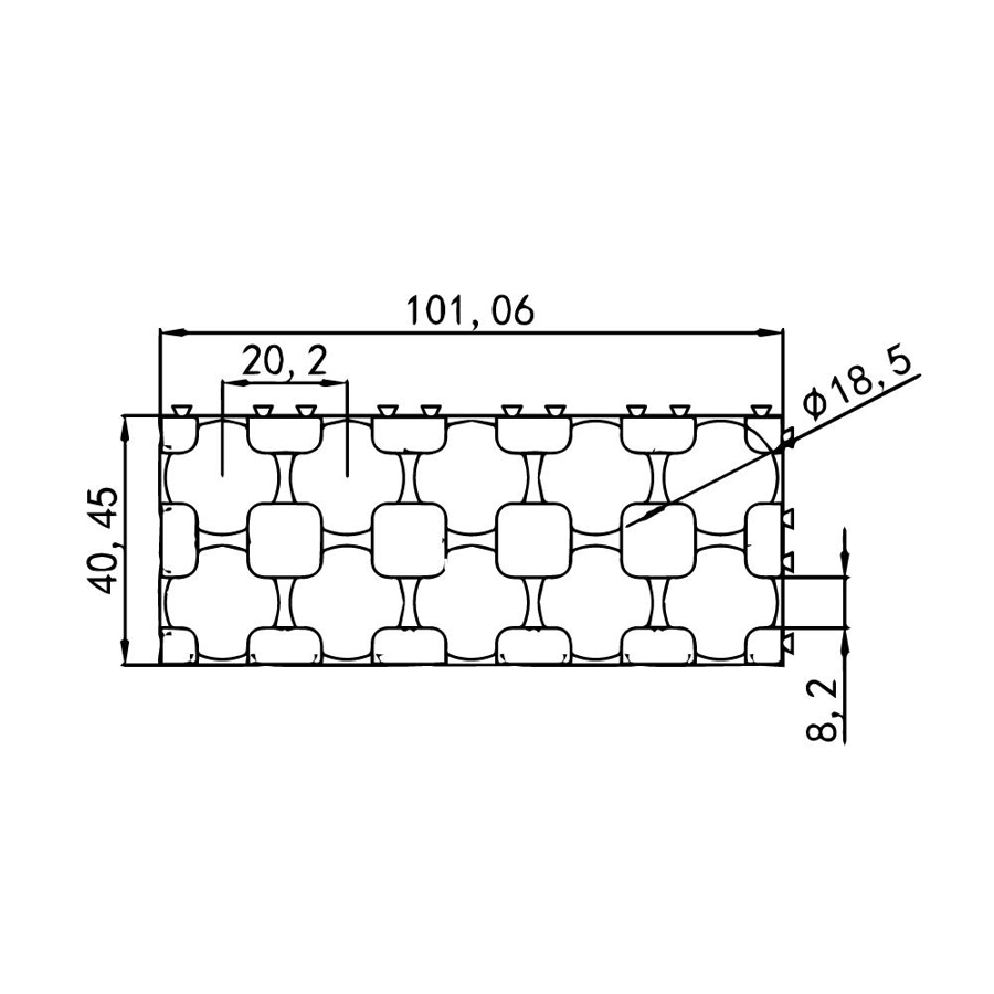 Orion 18650 Pil Tutucu 2x5 20.2mm Holder