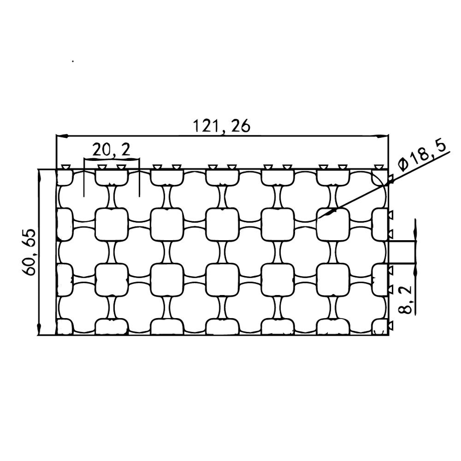 Orion 18650 Pil Tutucu 3x6 20.2mm Holder