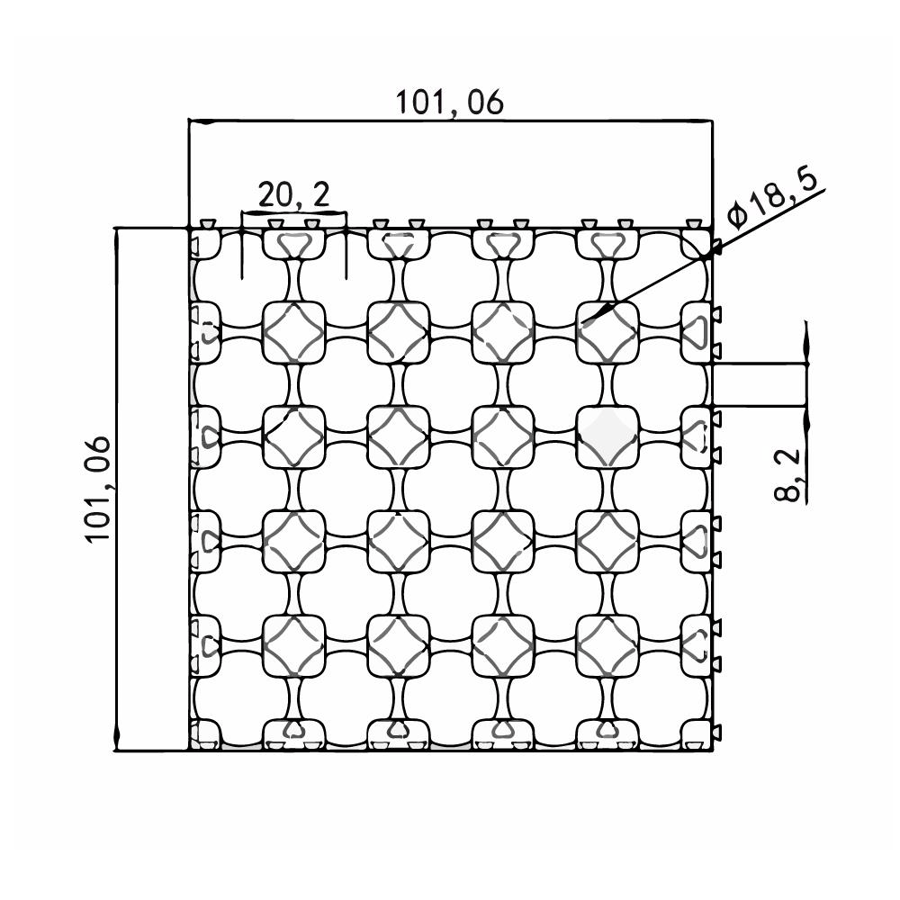 Orion 18650 Pil Tutucu 5x5 20.2mm Holder
