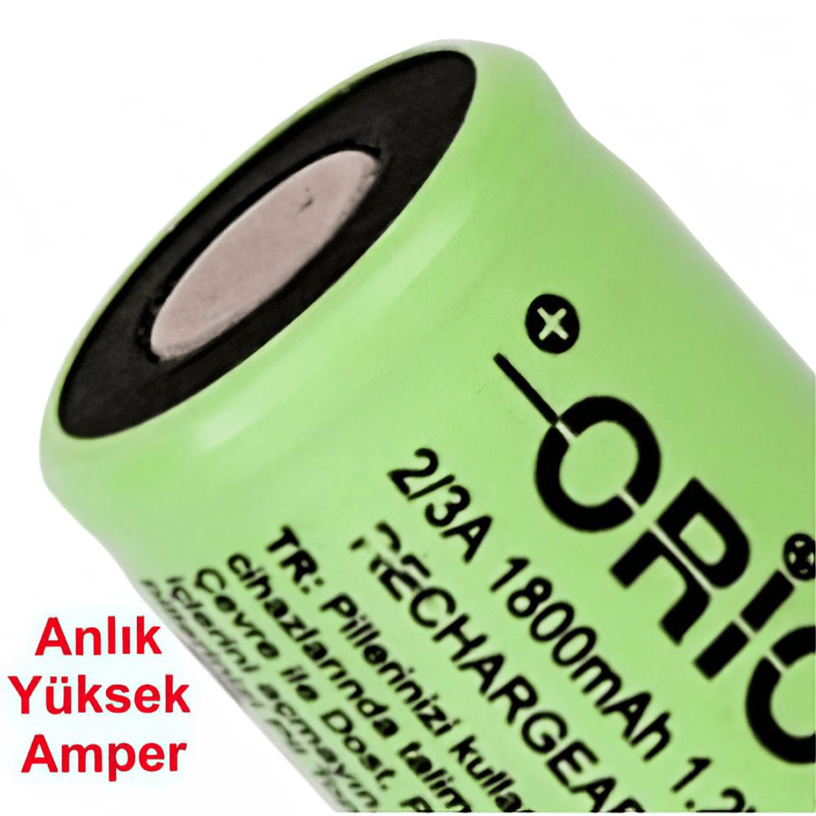Orion 2/3A 1.2V 1800mAh 5C Ni-MH Pil - HD