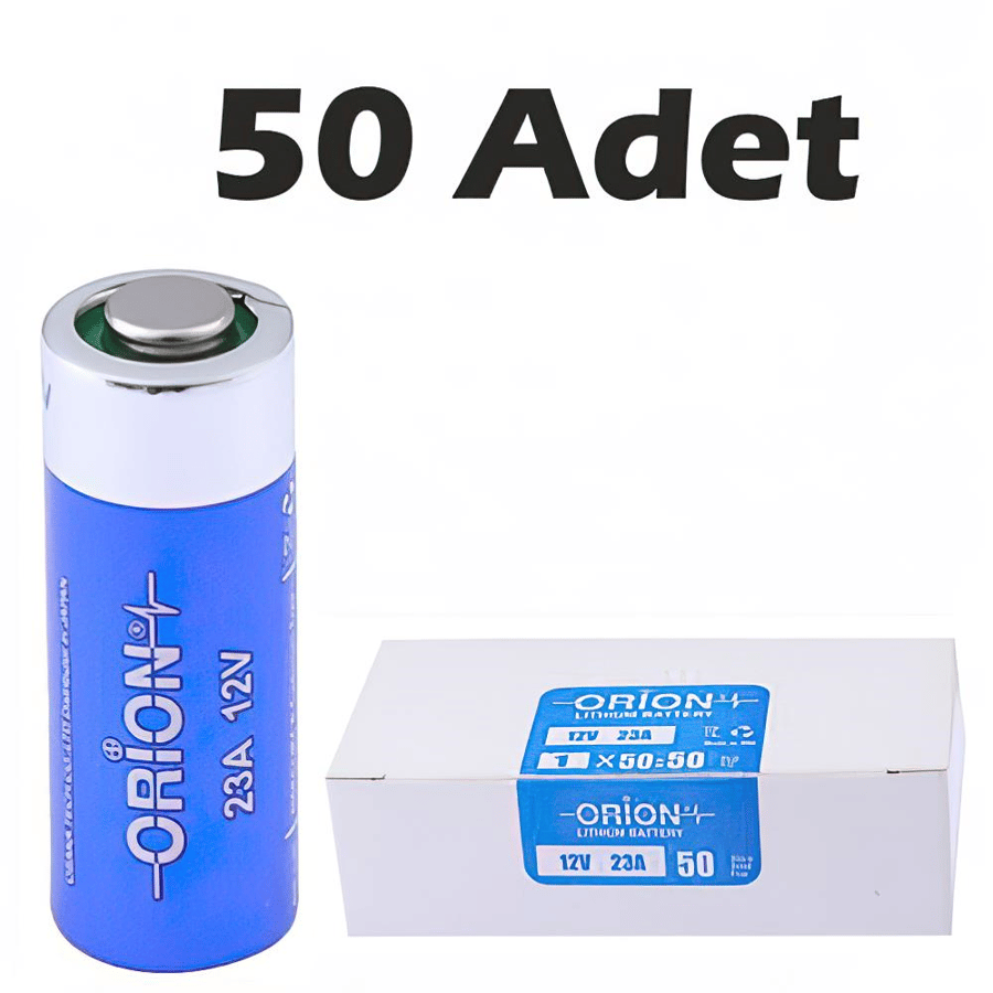 Orion 23A 12V Alkalin 50 Adet Pil - Dökme