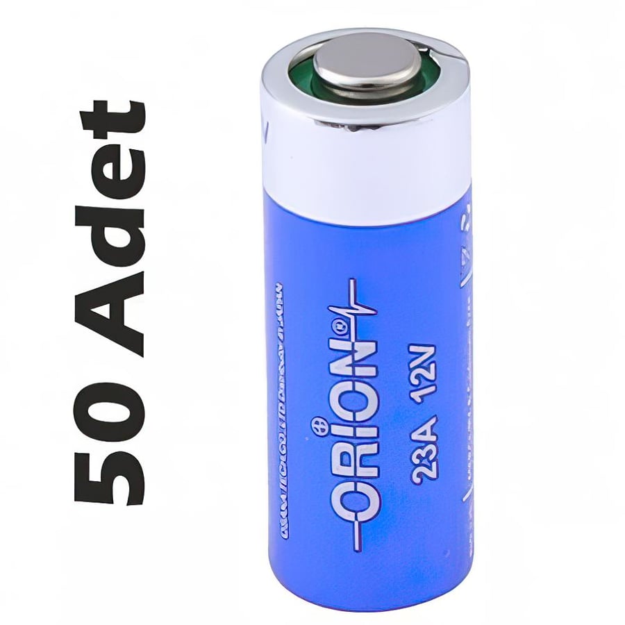 Orion 23A 12V Alkalin 50 Adet Pil - Dökme