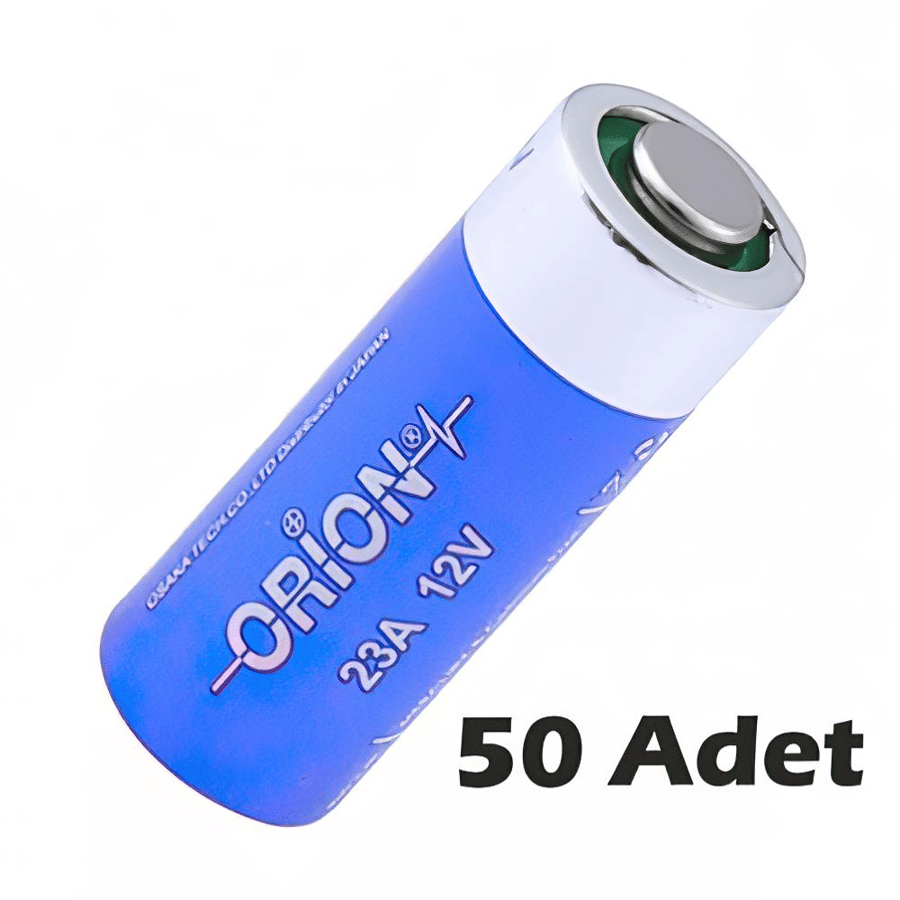 Orion 23A 12V Alkalin 50 Adet Pil - Dökme