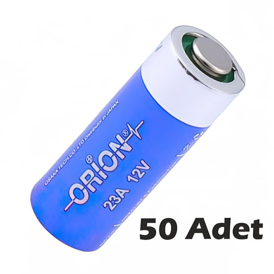 Orion 23A 12V Alkalin 50 Adet Pil - Dökme