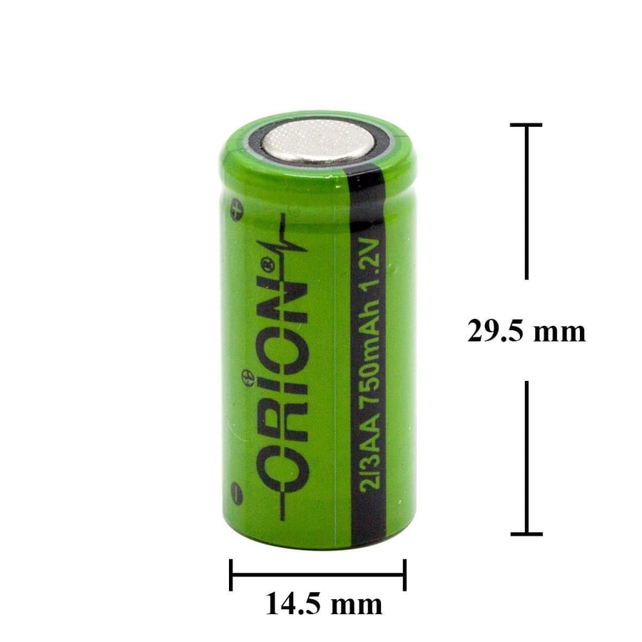 Orion 2/3AA 1.2V 750mAh 1C Ni-MH Pil 