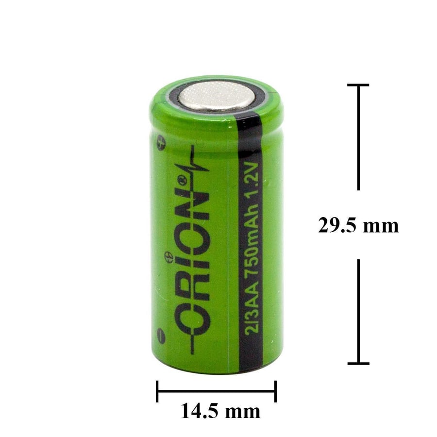 Orion 2/3AA 1.2V 750mAh 1C Ni-MH Pil 