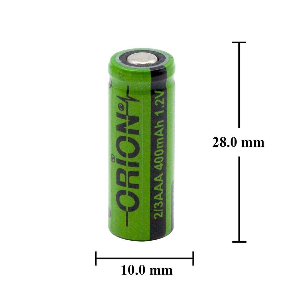 Orion 2/3AAA 1.2V 400mAh 1C Ni-MH Pil 