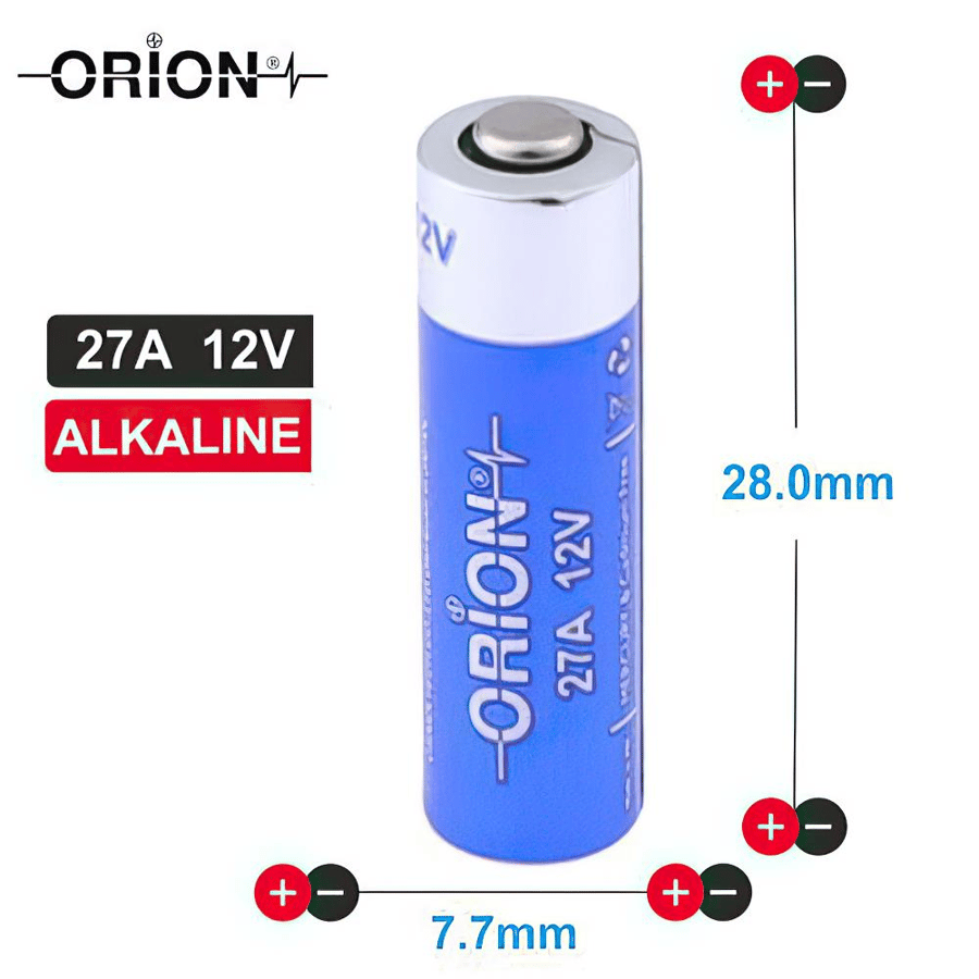 Orion 27A 1.5V Alkalin 5'li Paket Pil 