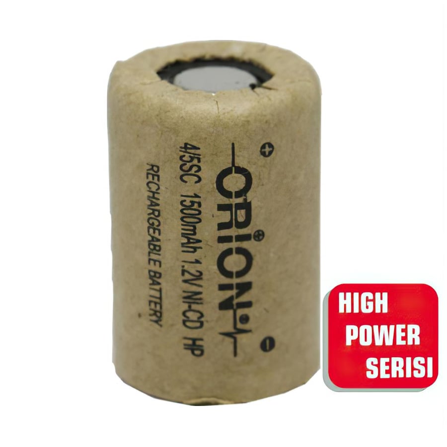 Orion 4/5SC 1.2V 1500mAh 10C Ni-CD Pil - HP