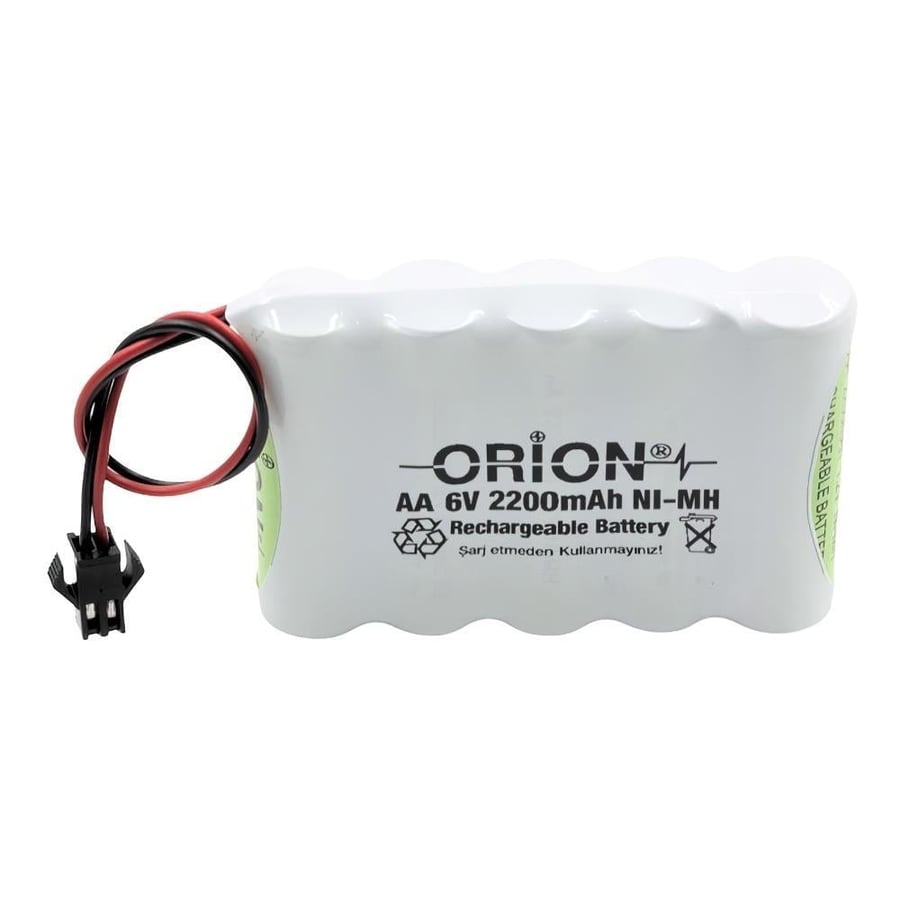 Orion 6V 2.2Ah BMS Devresiz Ni-MH Oyuncak Bataryası - Konnektörlü