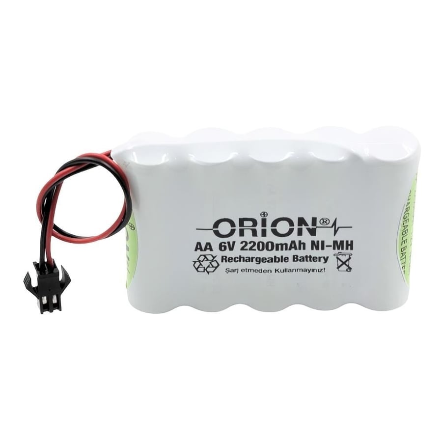 Orion 6V 2.2Ah BMS Devresiz Ni-MH Oyuncak Bataryası - Konnektörlü