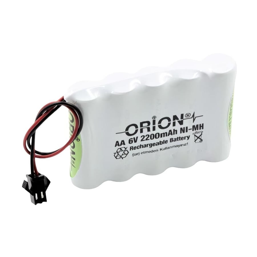 Orion 6V 2.2Ah BMS Devresiz Ni-MH Oyuncak Bataryası - Konnektörlü