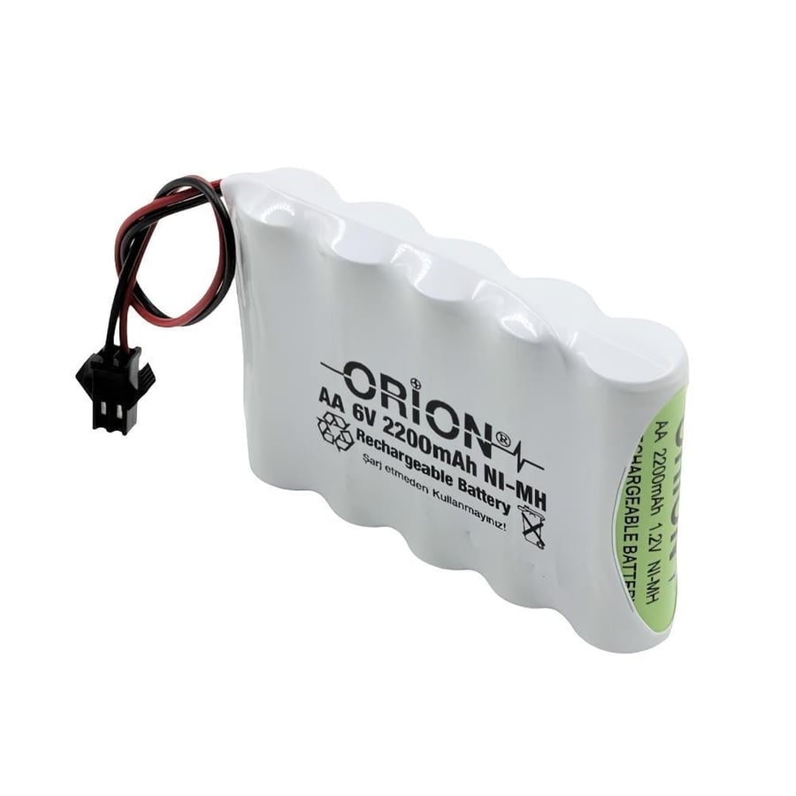 Orion 6V 2.2Ah BMS Devresiz Ni-MH Oyuncak Bataryası - Konnektörlü
