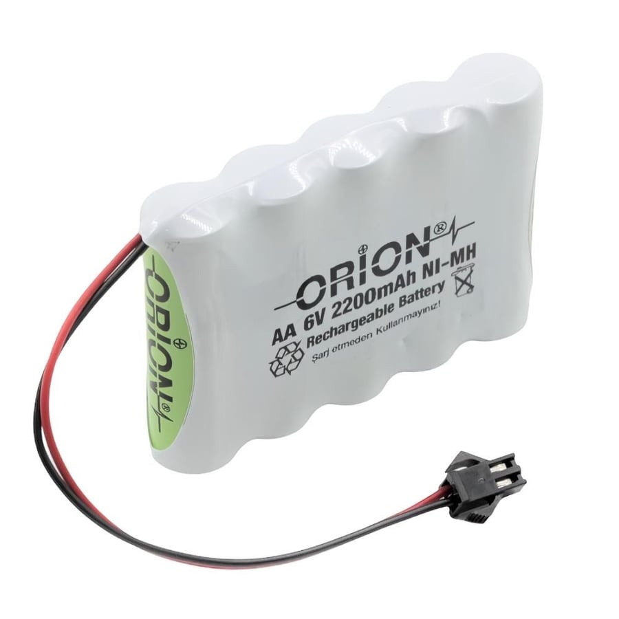 Orion 6V 2.2Ah BMS Devresiz Ni-MH Oyuncak Bataryası - Konnektörlü