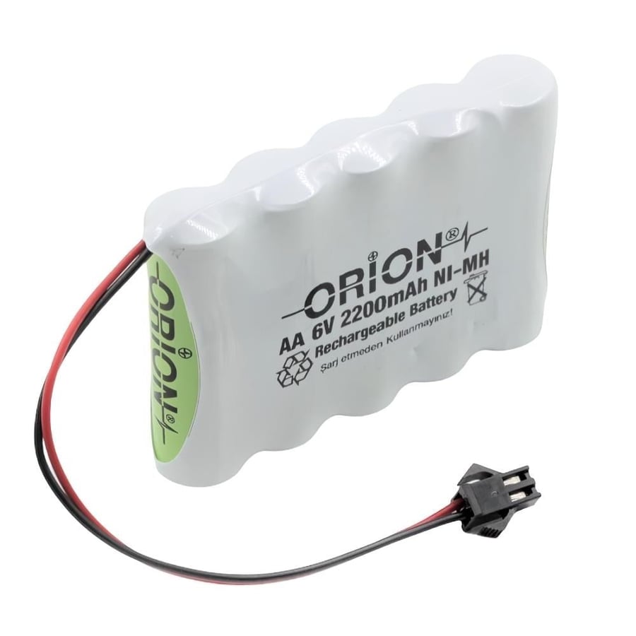 Orion 6V 2.2Ah BMS Devresiz Ni-MH Oyuncak Bataryası - Konnektörlü