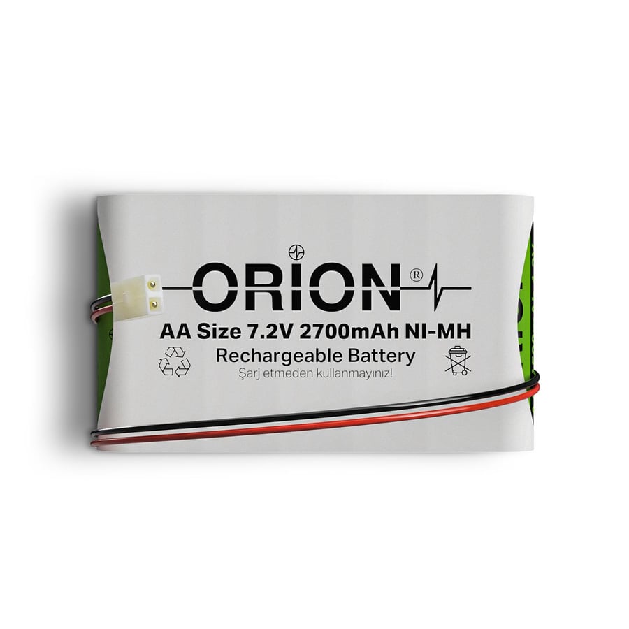 Orion 7.2V 2.7Ah BMS Devresiz Ni-MH Oyuncak Bataryası - Tamiya Soketli